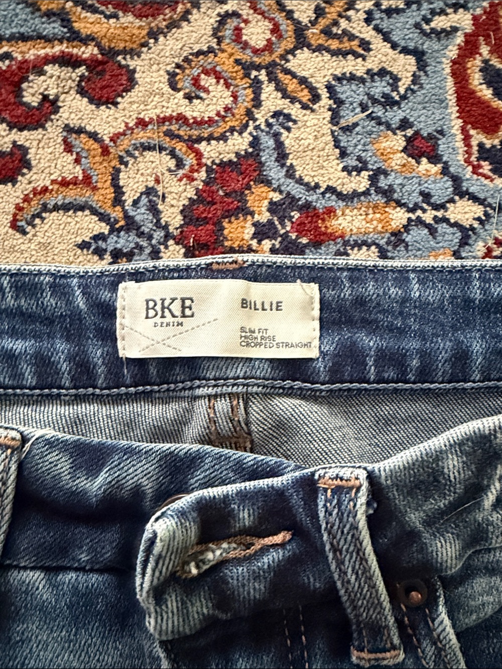 BKE Billie Cropped Straight Jeans Lovato Wash NWOT | Women’s 28x28 - Picture 4 of 6